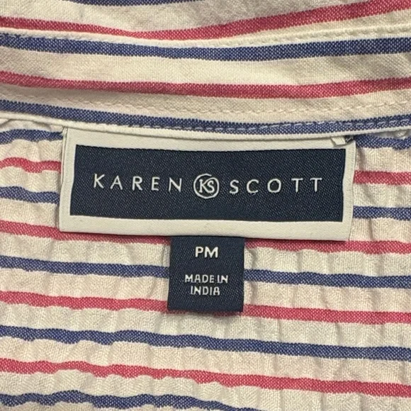 Red, White and Blue Striped Seersucker Dress - Picture 6 of 8